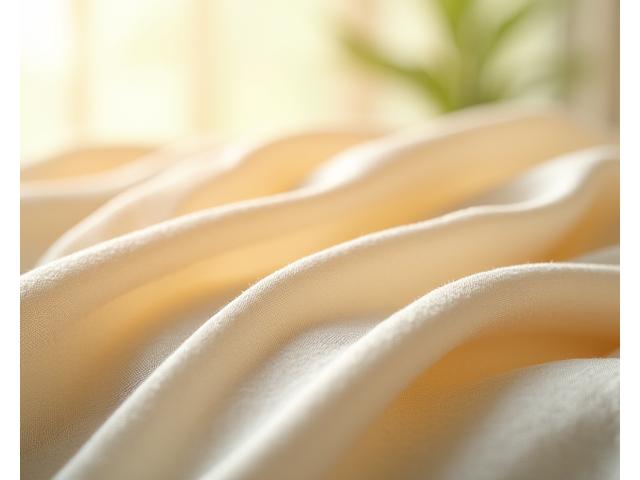 Close-up of luxurious, soft organic cotton fabric with elegant folds, signifying comfort, skin health, and textile science.