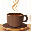 Icon of a steaming cup and a woven mat, symbolizing a calm morning ritual.
